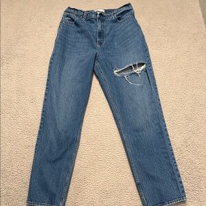 Abercrombie & Fitch Curve Love The '90s Straight Ultra High Rise Jeans size 12